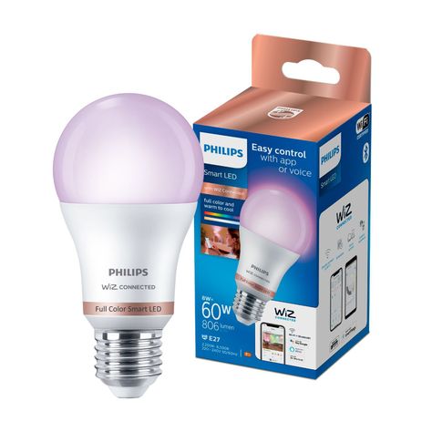 Ampolleta LED Philips Inteligente 8W E27 Millones de Colores-0
