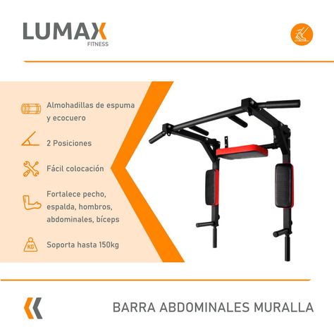 Barra Dominadas Muralla Brazos Abdominales Fitness-1