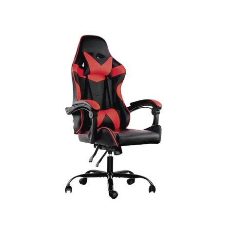 Silla Gamer Lumax Reclinable y Elevable Rojo-0