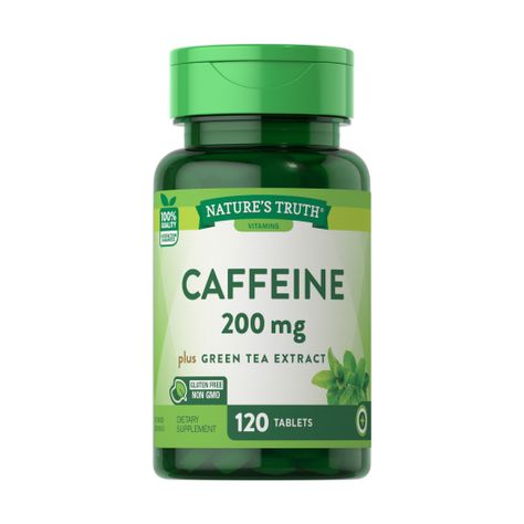 Caffeine 200 Mg + Té Verde – 120 Tabletas-0