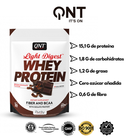 Proteína Whey Light Digest 500Grs Chocolate-2