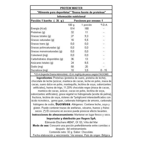 Caja 12 Barras Proteína Wafer Bar 35Grs Vainilla-4