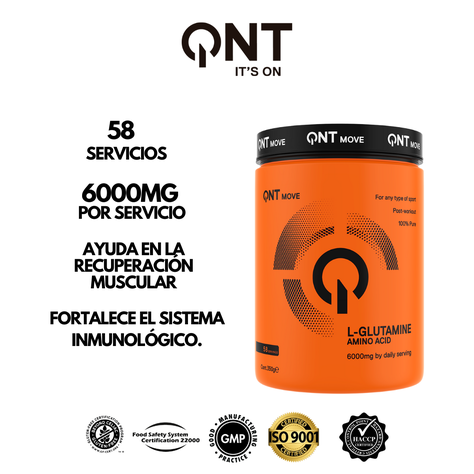 L-Glutamina 6000 Mg en Polvo 350Gr-1