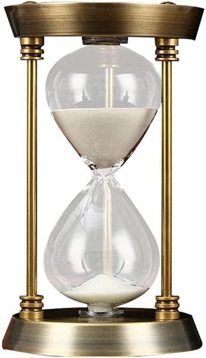 Reloj De Arena Metalizado, 60 Minutos.-0