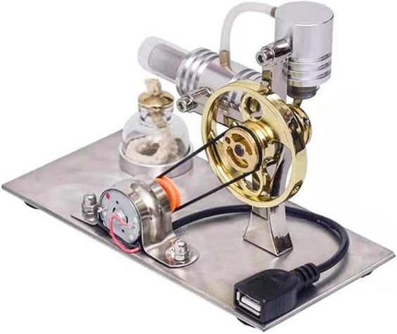 Motor Stirling De Aire Caliente Modelo Stream Power-4