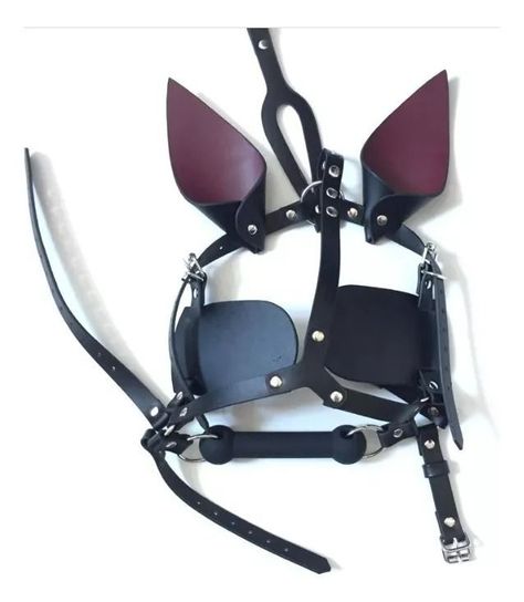 Máscaras Uerade Ball Fancy Bondage Punk Con Orejas-2
