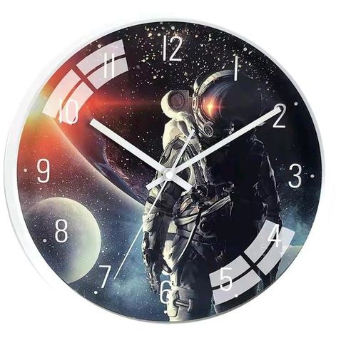 Reloj Pared Mural Redondo Diseño Astronauta 30cm-1