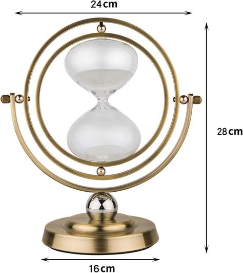 Reloj De Arena Giratorio Vintage 30 Minutos.-1