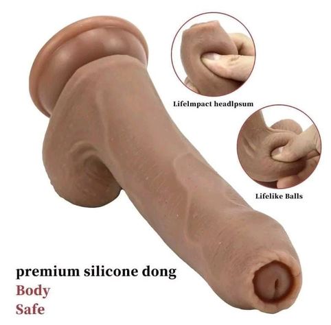 Consolador Realista Runyu Prepucio Pene Suave Silicona-1