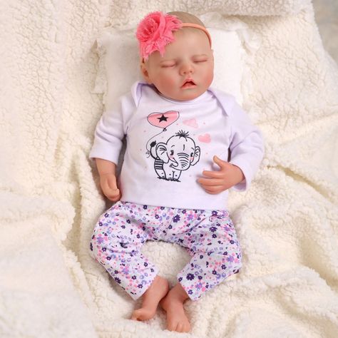 Bebé Resborn Recién Nacida Realista De Silicona 45cm-5