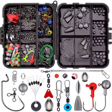 Kit De Accesorios De 257 Piezas De Anzuelos Pesca Señuelo Caja-3