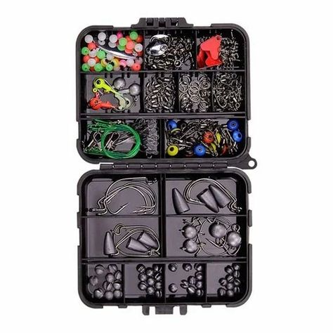 Kit De Accesorios De 257 Piezas De Anzuelos Pesca Señuelo Caja-4