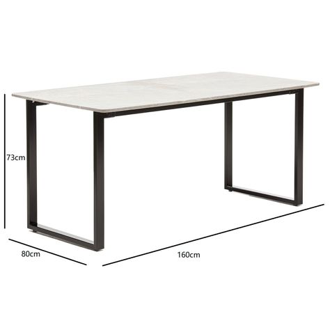 Mesa de Comedor estilo Marmoleado Gris-3