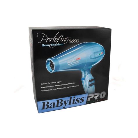 Secador De Pelo Babylisspro Nano Titanium Portofino 6600 Azul-0