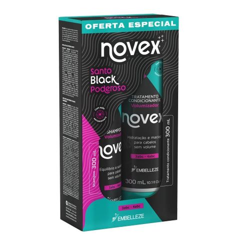 Kit Shampoo y Acondicionador Santo Black 2x300ml-0