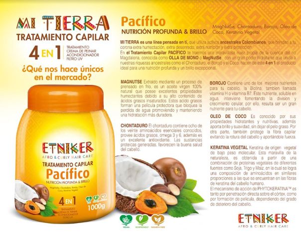 Tratamiento Capilar Pacífico Etniker-nutrición Profunda & Brillo-6