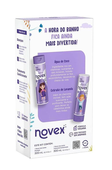 KT SH/ACOND LISO LISINHO 300ML NOVEX-1