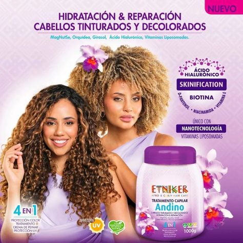 TRATAMIENTO CAPILAR AFRO AND CURLY ETNIKER ANDINO 4 EN 1 DE 1000GR-3