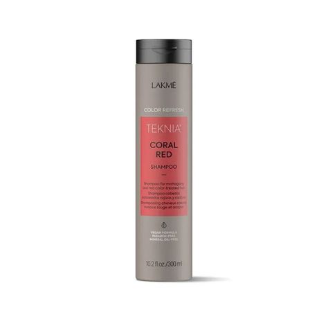 Shampoo Para Cabello Teñido Lakme Teknia Rojo Caoba 300ml-0