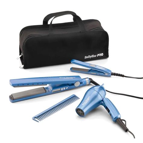 Kit Travel BaBylissPRO 4 unidades Plancha Ionica 32mm+Sec+Plan Mini-0