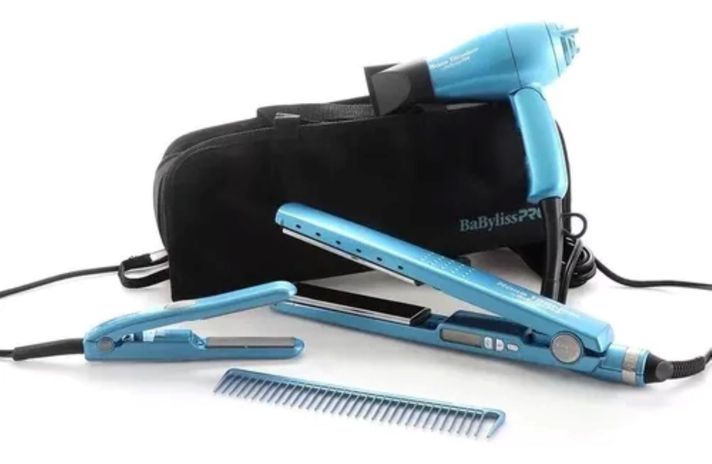 Kit Travel BaBylissPRO 4 unidades Plancha Ionica 32mm+Sec+Plan Mini-1