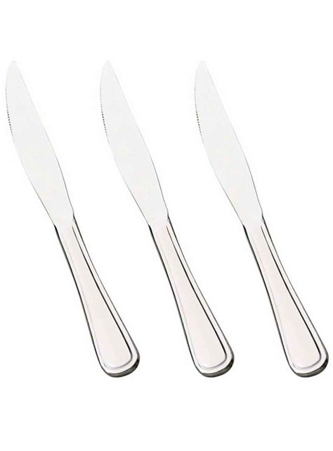 Set 3 Unidades Cuchillo para Mesa Ac. Inox-0