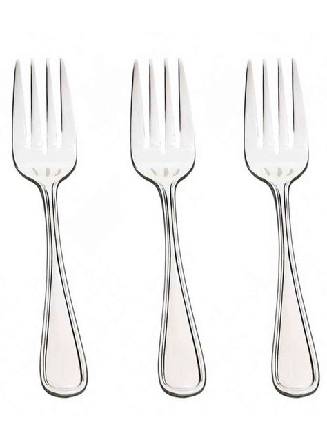 Set 3 Unidades Tenedor para Ensaladas Ac. Inox-0