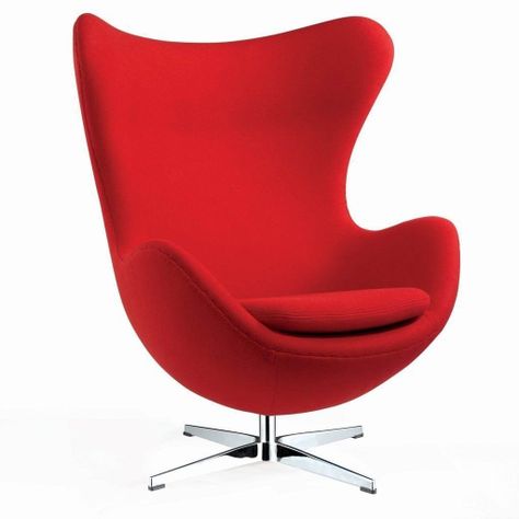 Sitial Egg Tendencia Home Color Rojo-0