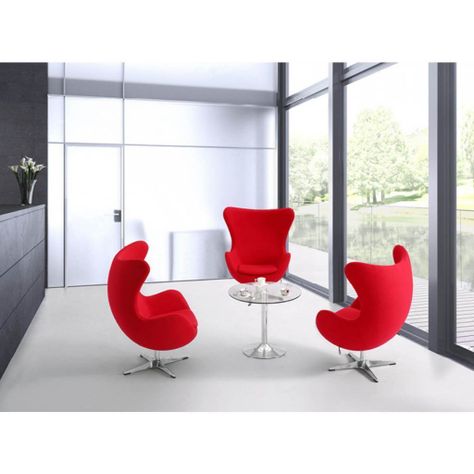 Sitial Egg Tendencia Home Color Rojo-1