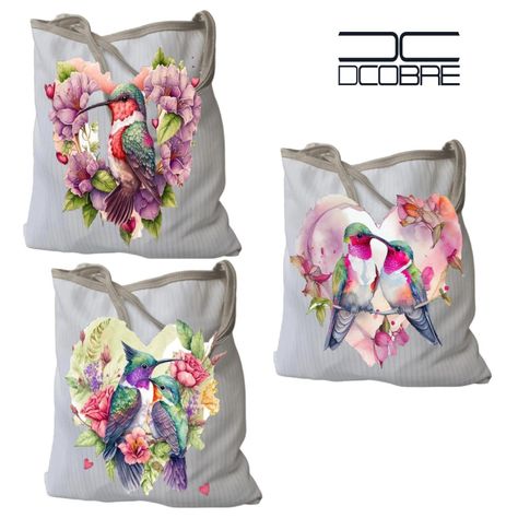 Pack 3 Bolsos en Cobre modelo Colibrí Corazón-0
