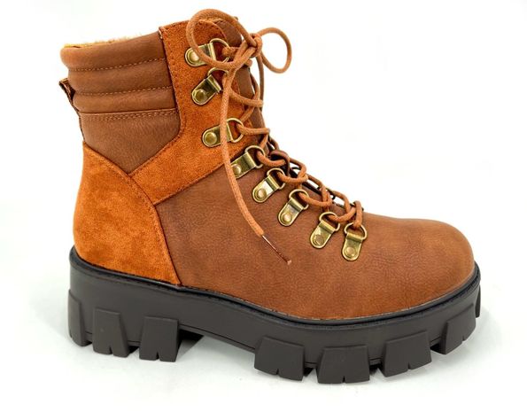 Botín Combat Mujer Camel Dreato D1030-0