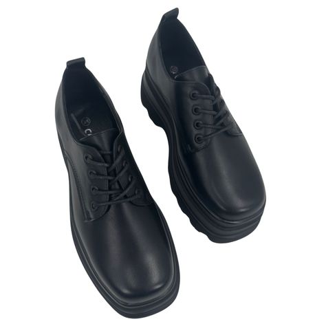 Zapatos Plataforma Negro Mujer-6