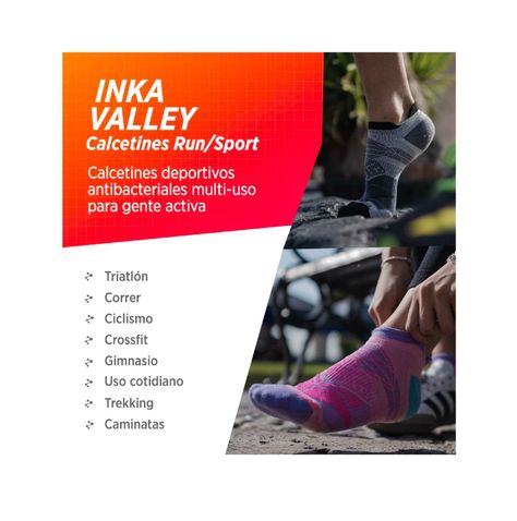 Calcetines mujer hombre tobilleras running ciclismo gym tenis padel 2pares-3