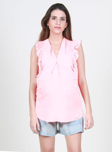 Blusa lactancia sin mangas-3