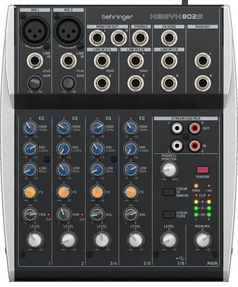 Behringer Xenyx 802S Mezcladora Interfaz-3