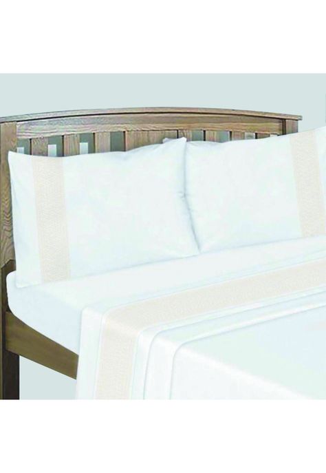 Sabanas Bordadas 144H Lance King Beige-0