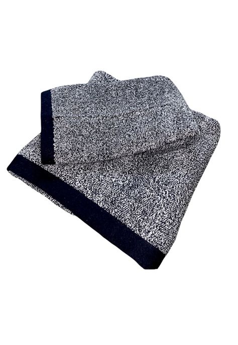 Set 2 Toallas Two Tone 500g Negro-0