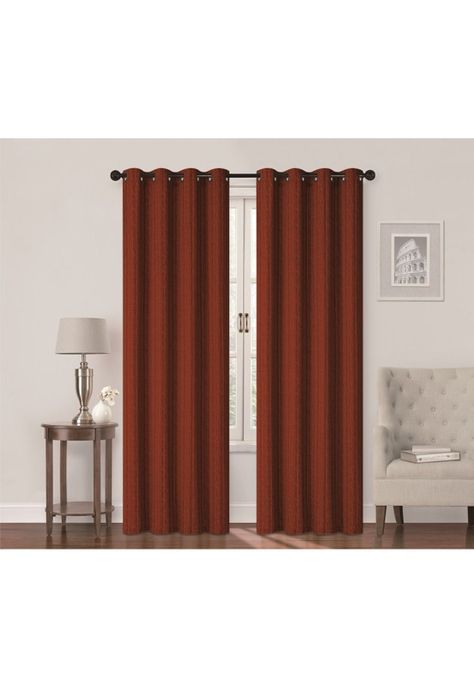 Set Cortinas 8P Natales 140X220cm Color Terracota-1