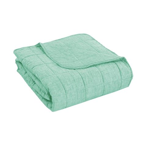 Cubrecama Polilino Bordado King Turquesa-2