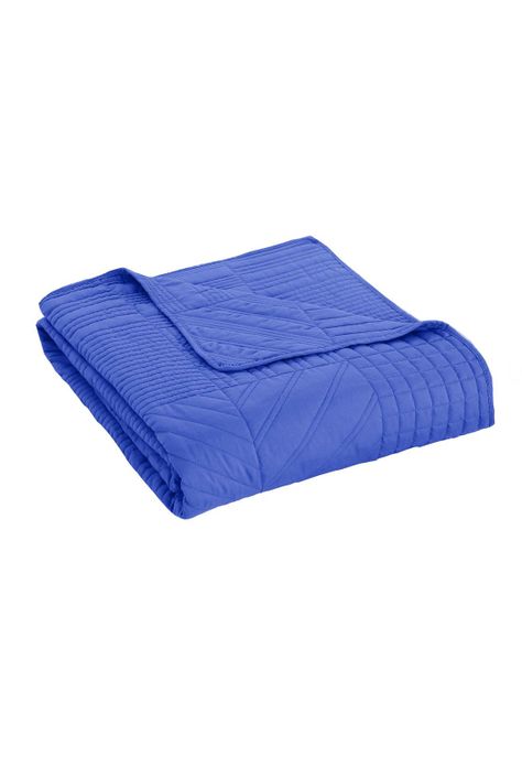 Cubrecama Prewash Cuadros Bordado 1.5 Plazas Morado-2