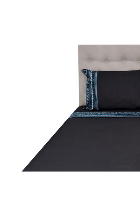 Sábanas 144h Estampadas Grecas Azules King-1