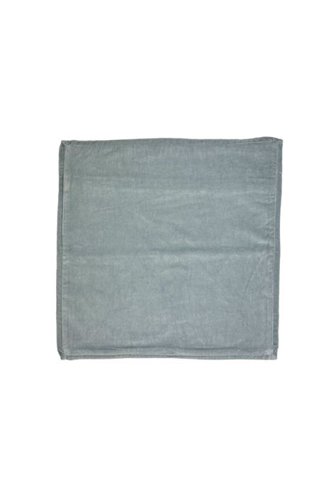 Funda lisa velvet para cojín 50 x 50 cm gris perla-0