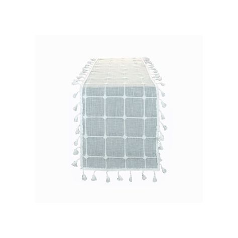 Camino Tassel Square 35X170Cm Color Gris Plata-0