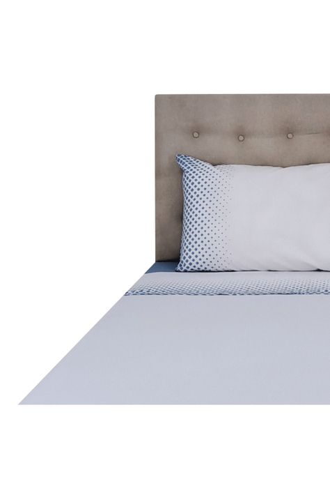 Sábanas 144h Estampadas Rombos Grises 1.5 Plazas-1