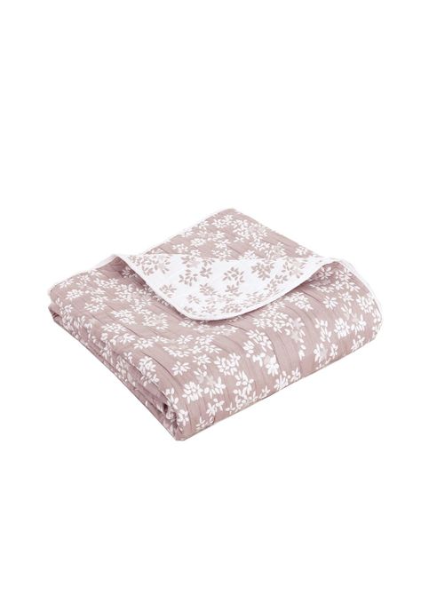 Cubrecama Jacquard Bordado 2 Plazas Rosado-2