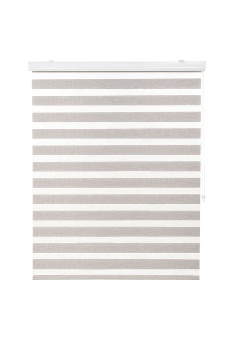 Cortina Duo Con Cenefa Premium 90X240Cm Color Gris Plata-2