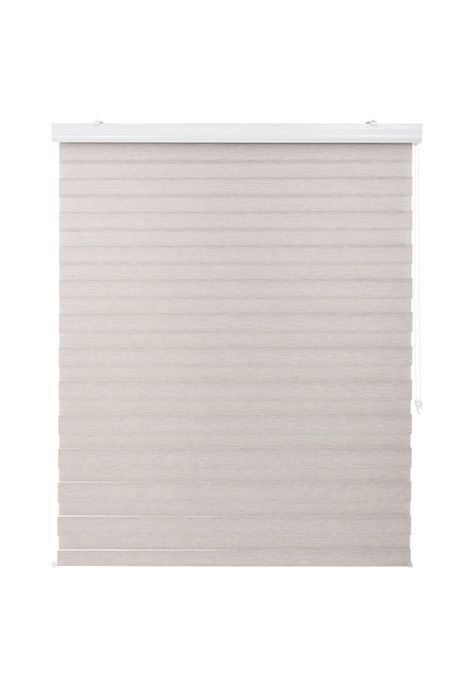 Cortina Duo Con Cenefa Premium 90X240Cm Color Gris Plata-3