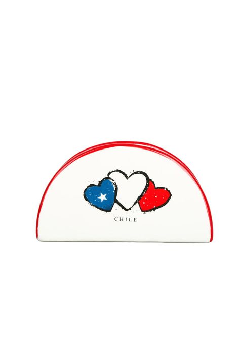 Porta Servilleta Chile Corazones 13,5X5,2X7,5Cm Ynp-04-0