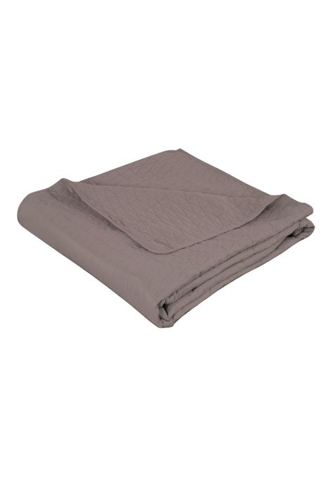 Cubrecama Microfibra Ultrasonic Liso 2 Plazas Morado-2