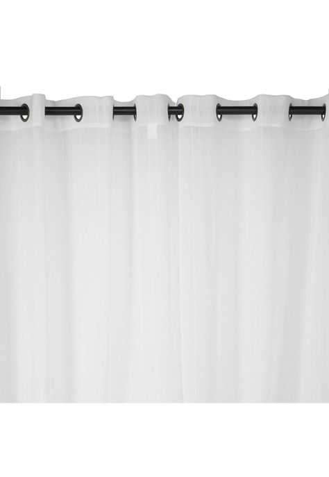 Set Cortina 2 Velos Fantasía Con Argolla Marfil YL-0326-0